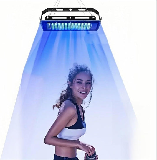 USB-Powered Blue LED Beauty Lamp – Black