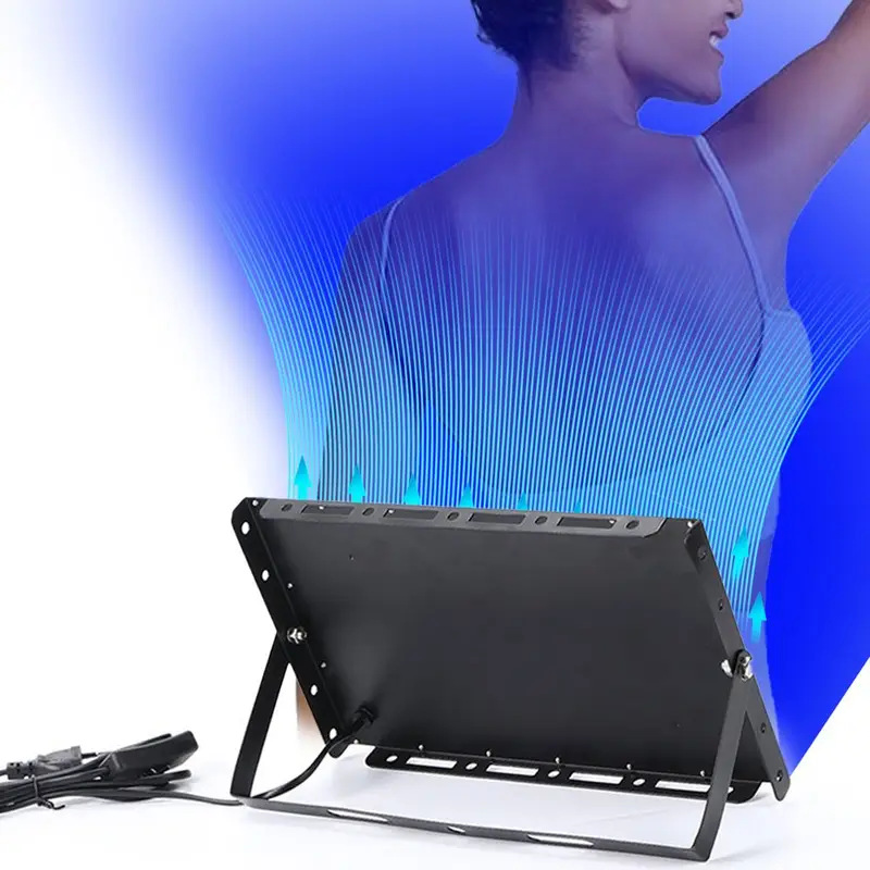USB-Powered Blue LED Beauty Lamp – Black