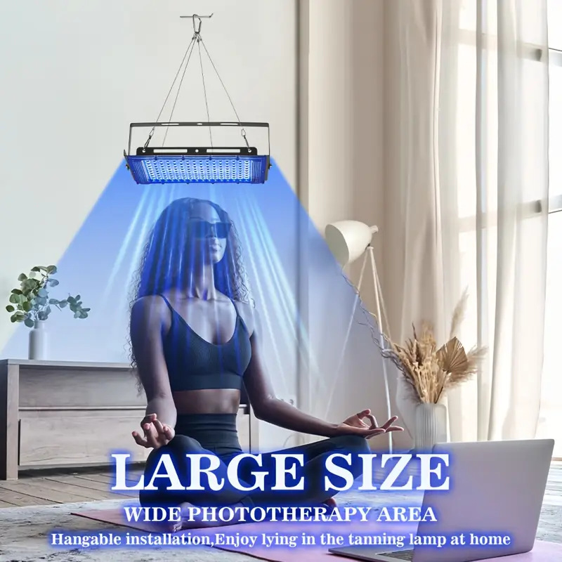 USB-Powered Blue LED Beauty Lamp – Black