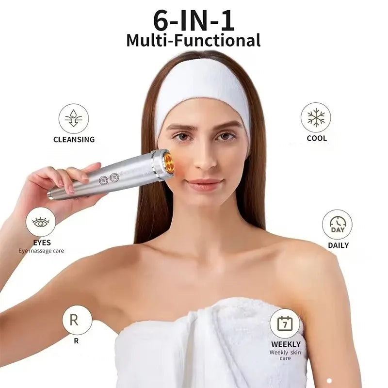 Hot & Cold Facial Beauty Device with Charging Dock – Gradient