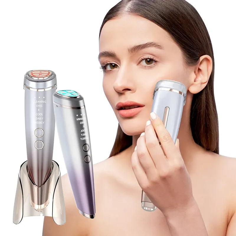 Hot & Cold Facial Beauty Device with Charging Dock – Gradient