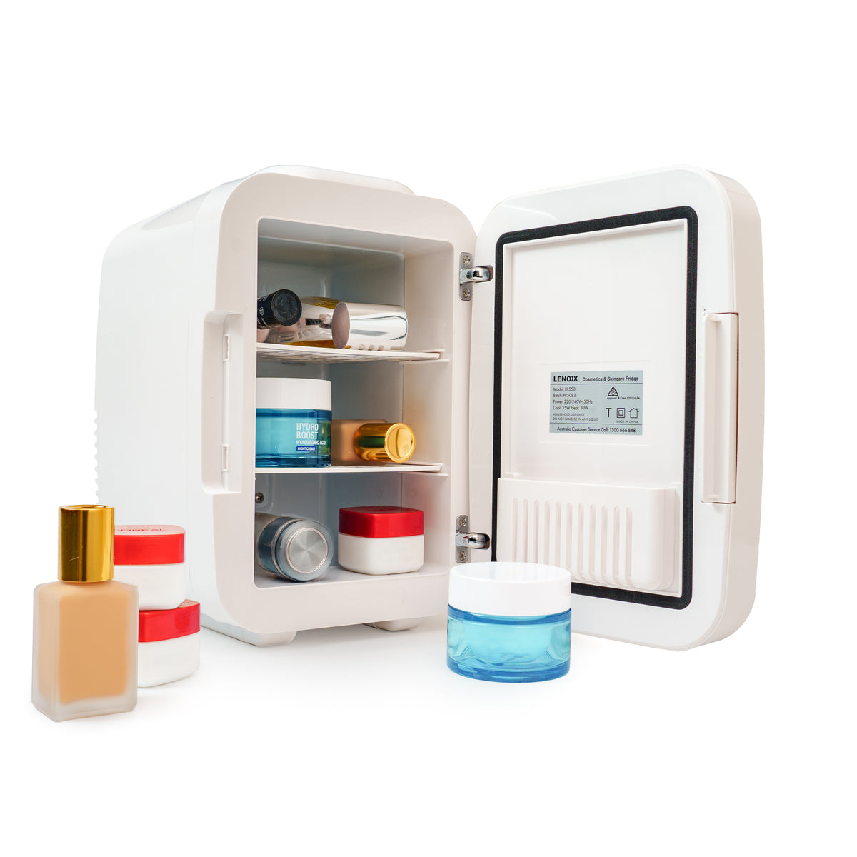 Lenoxx 4L Skincare Mini Fridge – White
